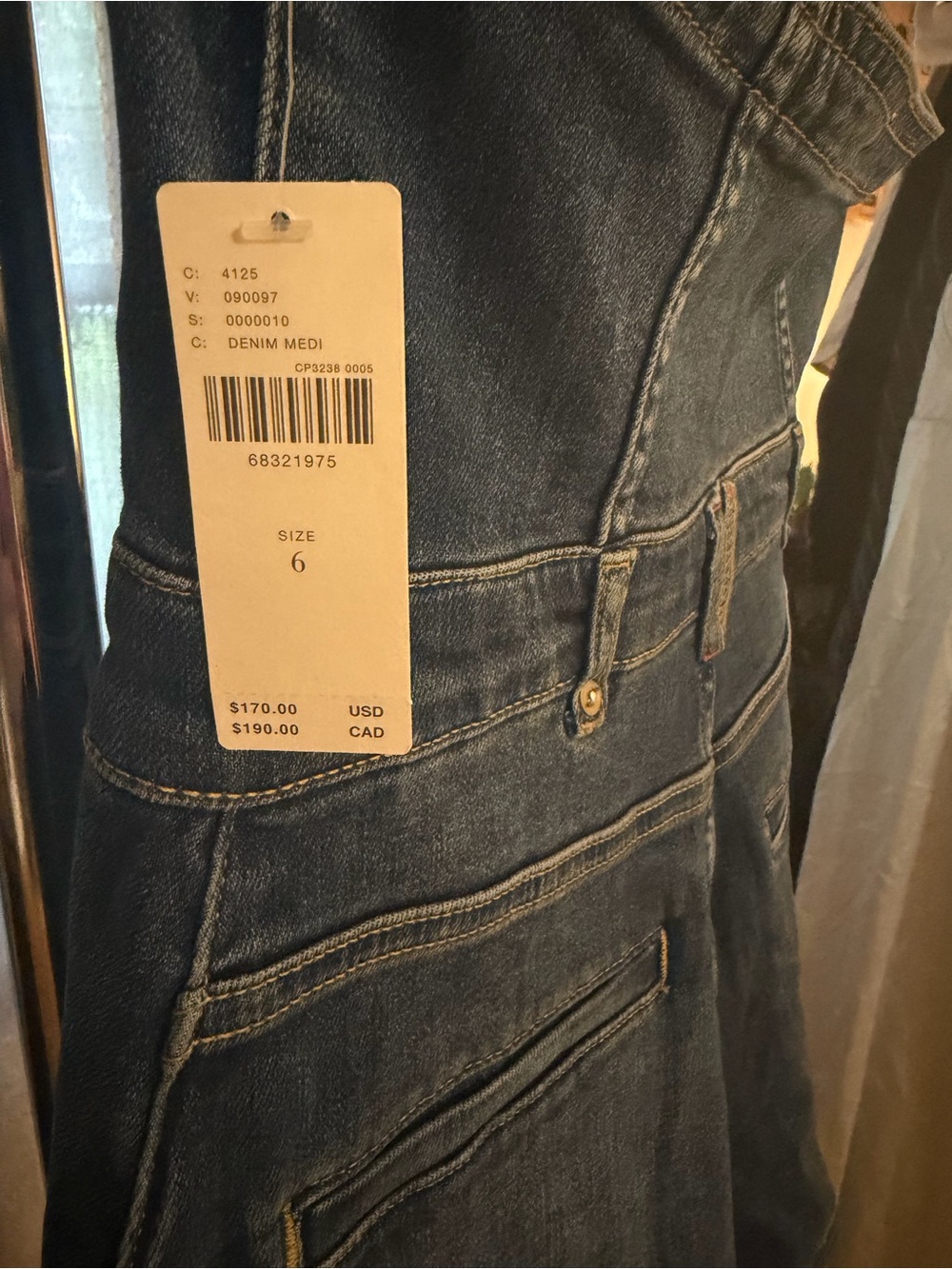 Pilcro Dark Blue Denim Halter Romper - Picture 5 of 9